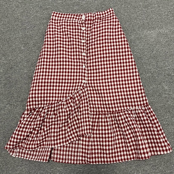 Garden lis Dresses & Skirts - Chic Red Checkered A-Line Skirt